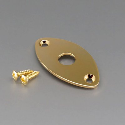 現貨供應 Gotoh JCB-2 Jack Plate 橄欖球 貓眼 導線孔 固定片 固定板 導線 插孔座 金色