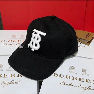 雅萱二手 BURBERRY 博柏利 棒球帽 新款 TB字母刺繡logo 博柏利 帽子 男女同款