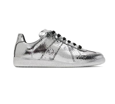 [全新真品代購-F/W23 SALE!] Maison Margiela 銀箔質感 休閒鞋 / 德軍訓練鞋