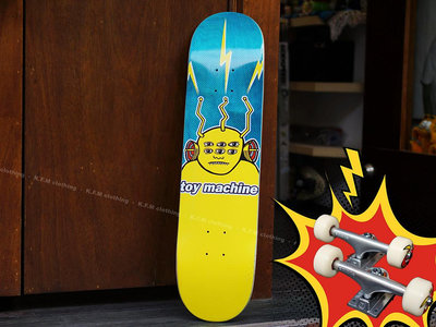 【 K.F.M 】Toy Machine TRANSMISSONATOR 7.75 整組 技術板 滑板 經典怪獸 美國進口滑板 藍木紋