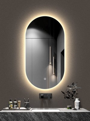 熱銷 浴室鏡 化妝鏡 掛墻衛生間led鏡子梳妝臺化妝鏡壁掛