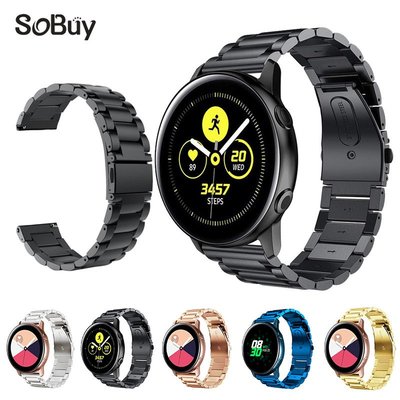 +io好物/三星手表Galaxy Watch 4/5/6 Active 2 不銹鋼金屬三珠表帶20/效率出貨
