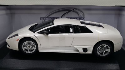 【統一】Maista《Lamborghini：Murcielago LP640／2007／白色》合金車 1: 18