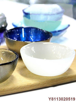 小碟迷你調味玻璃碟小味碟蝶子盤家用蘸料小碗碟子醬料調料碗小料.