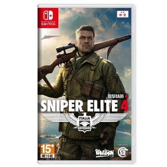秋葉電玩  NS Switch 任天堂《狙擊精英4 狙擊之神 Sniper Elite 4》中文版
