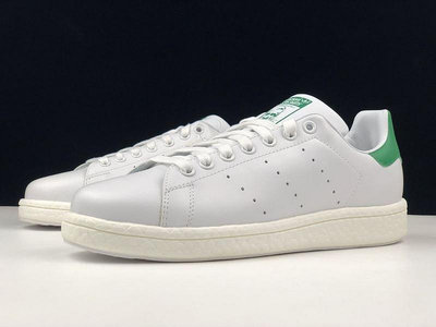 Adidas STAN SMITH BOOST  白色 綠尾 百搭 情侶款休閑鞋BB0008【ADIDAS x NIKE】