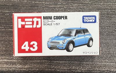 《HT》 純日貨TOMICA 多美小汽車NO43絕版mini cooper 744450