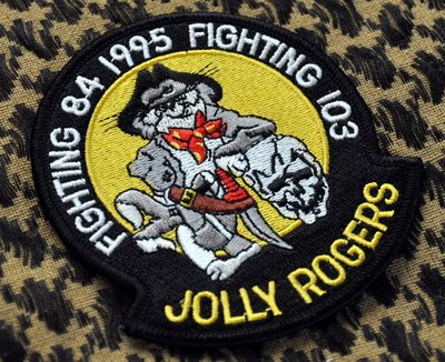 收藏品 NAVY Jolly Rogers/海盜旗/骷髏 1995隊名變換紀念徽章