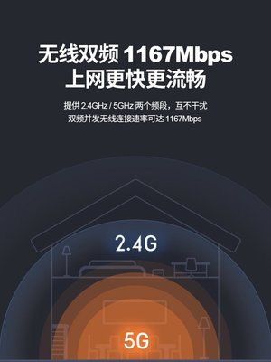 TSNG小米路由器4A千兆版家用wifi穿墻王1200M雙端口高速5G雙頻信號無限光纖電信移動聯通穿墻百兆1212