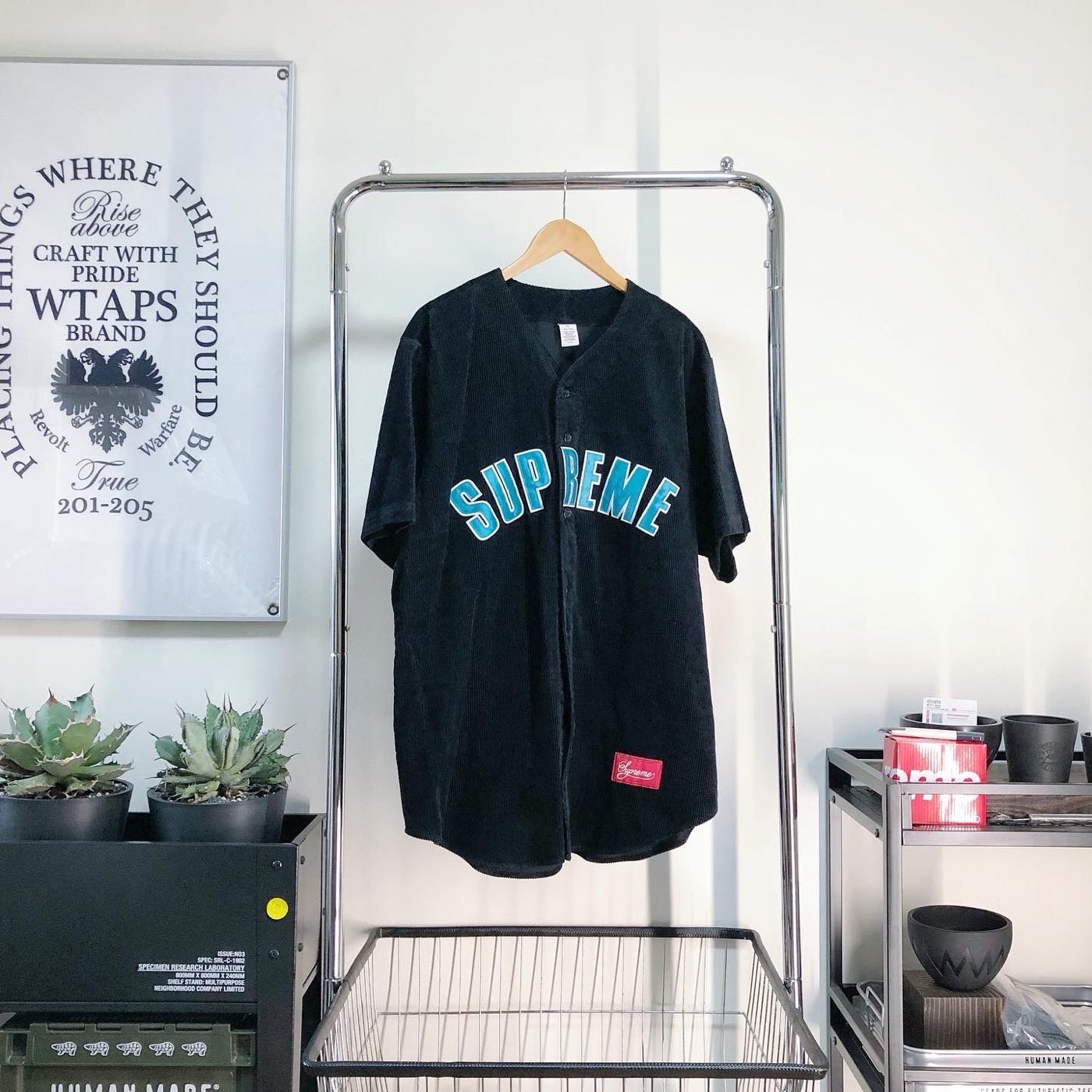 【希望商店】【 寄賣商品】Supreme Corduroy Baseball Jersey