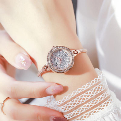 熱銷 kezzi小眾輕奢女款時尚腕錶高級感2023小巧手鏈式手錶腕錶女滿鉆女士294 WG047