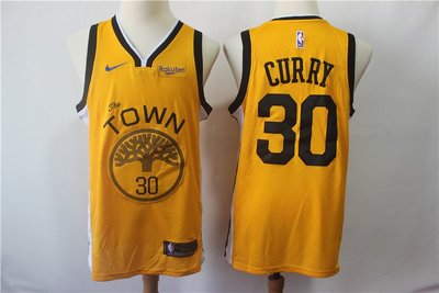 史蒂芬·柯瑞 （Stephen Curry） NBA金州勇士隊 黃色 球衣 30號