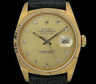 【品味來自於素養】ROLEX 勞力士蠔式恒動日曆型、18K黃金男裝腕錶、Ref:16238、錶徑36mm、RO-583