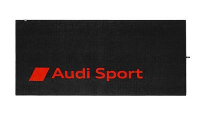 ╭°⊙瑞比⊙°╮現貨 Audi 德國原廠精品 AudiSport 標誌 毛圈纖物 浴巾 100%純棉 80*180CM