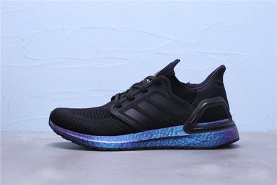 Adidas Ultra Boost 20 黑電光紫 休閒運動慢跑鞋 男女鞋 EG1341