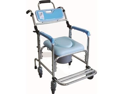 【免運】淡藍色 鋁合金半收合式 浴室椅 洗澡躺椅 洗便椅 洗澡便椅 便器椅 洗頭椅 SC-301-B