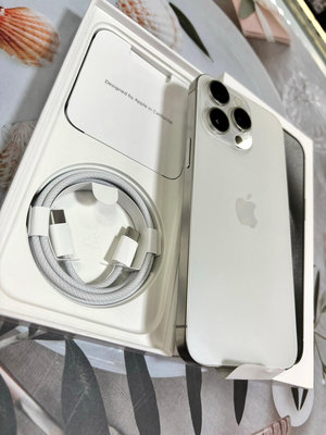 🍎 Apple iPhone 15Pro Max 1TB🍎白色拆封新品電池100%🔥台灣公司貨🔥蘋果原廠保固