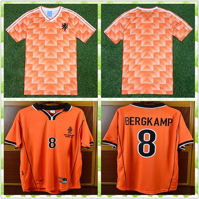 現貨 復古球衣88/98年世界杯荷蘭橙色 巴斯滕博格坎普古利特足球服單件
