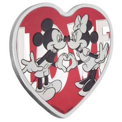 澳洲 紀念幣 2018 迪士尼之愛 情人節 紀念銀幣 原廠原盒