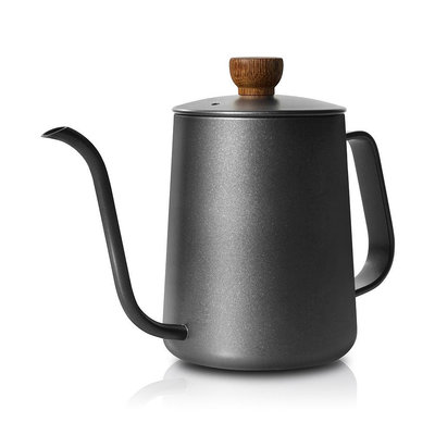 【玩咖啡】 新款 CUG 壺身一體成型細口壺 (雅黑) 600cc 濾杯咖啡手沖壺附刻度水位線
