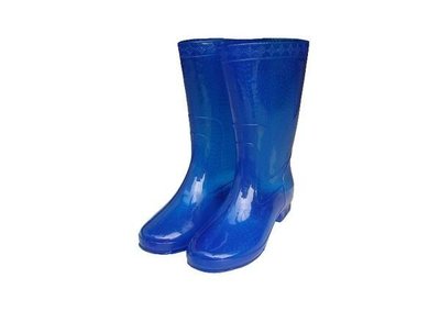 【女生雨鞋】半筒雨鞋 朝日牌女用雨鞋(藍色) 台灣製造【小潔大批發】