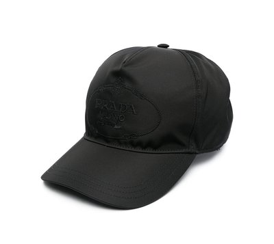 [全新真品代購] PRADA 經典款 LOGO刺繡 黑色 棒球帽 / 帽子