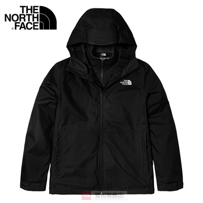 - 滿3000免運 -[雙和專賣店]The North Face 男 DV刷毛兩件式外套/7WAH/黑