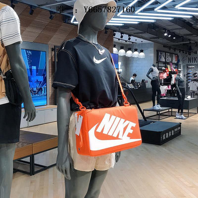 鞋子收納袋耐克NIKE籃球訓練鞋袋鞋盒包健身收納單肩斜挎手拿提包DA7337-870鞋包