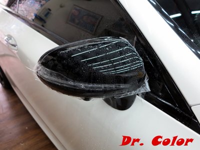 Dr. Color 玩色專業汽車包膜 M-Benz E53 Coupe 細紋自體修復透明犀牛皮_後視鏡/LOGO/門碗