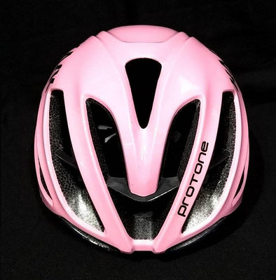 超輕自行車安全帽爬坡+破風雙用(公路車環義環法自行車破風手)KASK上粉紅色下藍色僅試戴還沒出勤過