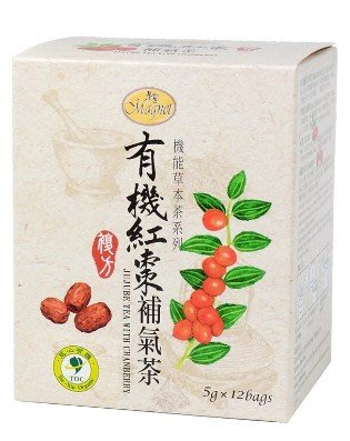 宣洋曼寧花草茶-有機紅棗補氣茶、有機枸杞明采茶12入 / 盒