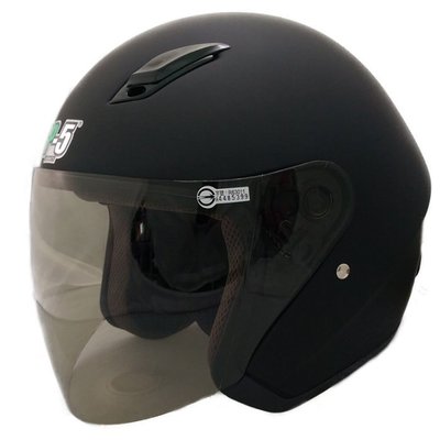 [小齊安全帽] GP-5 A209  209 素色安全帽(加大頭圍) (消光黑) (半罩式安全帽) 送贈袋