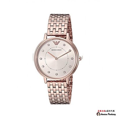 潮牌 EMPORIO ARMANI 亞曼尼手錶 AR11062 鋼帶石英腕錶 簡約時尚優雅女士手錶 海外代購-雙喜生活