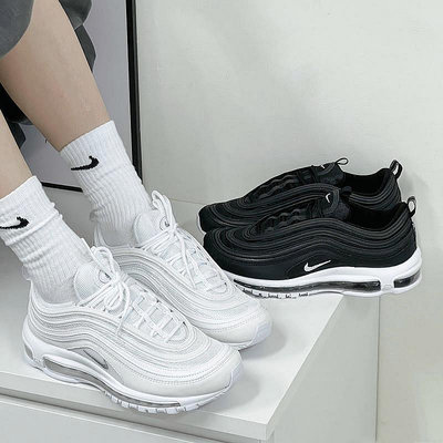 Nike Air Max 97 全白 黑白 氣墊 反光 情侶鞋 921826101 921826001