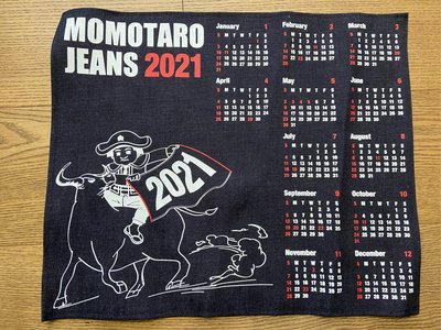 momotaro jeans 2021 年曆 丹寧布 牛仔布