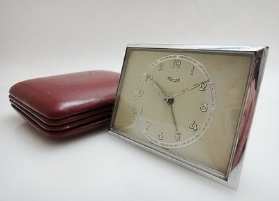 【timekeeper】  60年代德國製Kienzle高質感旅行機械鬧鐘(可拆式)-4(免運)