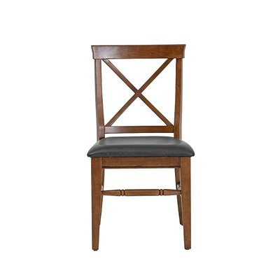 ~誠萍生活傢俱~美式鄉村古典Naples橡膠木PU軟墊餐椅 單人椅 書桌椅 辦公椅 化妝椅 靠背椅 直購價$2690