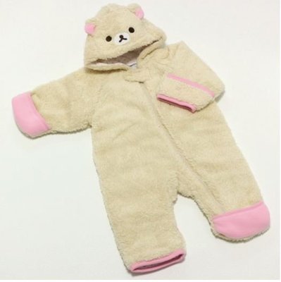 鼎飛臻坊 拉拉熊 懶懶熊 懶懶妹款 嬰兒 連身 保暖 衣 日本正版