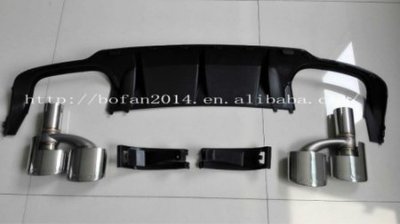 泰山美研社 E3825 BENZ W204 11~13年 小改款 專用D樣式加大導流後下巴套件