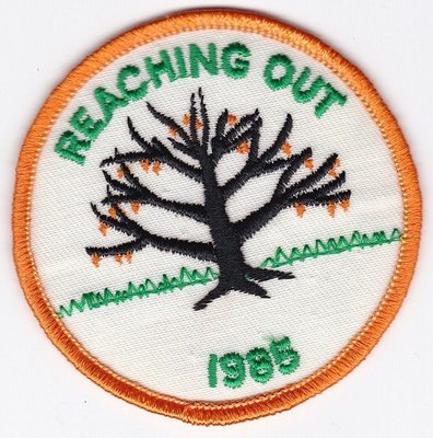 美國1985「童子軍BSA任務臂章布章 - 童軍徽 Reaching Out」中大型