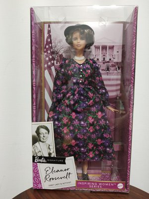 收藏型芭比娃娃激勵人心的女性系列之愛蓮娜(埃莉諾)羅斯福芭比Barbie/羅斯福夫人