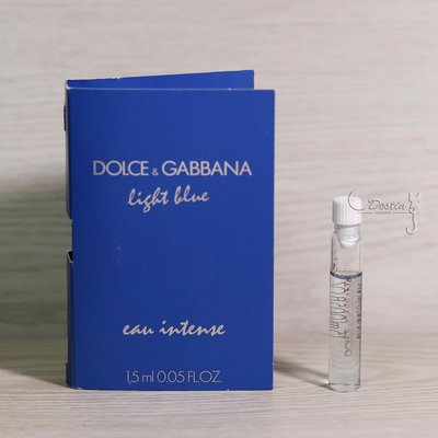 Dolce&amp;Gabbana D&amp;G 淺藍 女性淡香精 1.5ml 沾式 試管香水 全新 現貨
