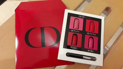 軒貞小舖 Dior迪奧2016藍星唇膏四色唇彩卡 有效期限201902 也可以當眼影和腮紅  口紅卡
