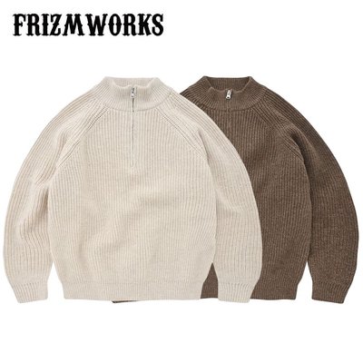 [NMR] FrizmWORKS 22 F/W Half Zip Mock Neck Knit 半開拉鍊高領針織衫毛衣