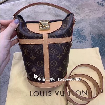 中古二手 LOUIS VUITTON DUFFLE BAG 原花 LV 薯條包 水桶包M43587