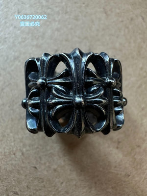 【二手】【絕版稀有】Chrome Hearts 克羅心黑圓墓葬戒指 【雅藏館】-17948