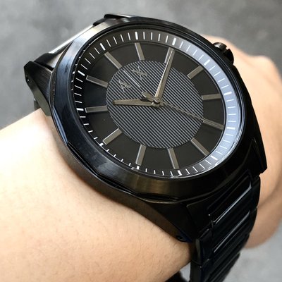 現貨可自取ARMANI EXCHANGE AX AX2620 亞曼尼手錶43mm 黑面盤黑色鋼錶帶男錶女錶| Yahoo奇摩拍賣