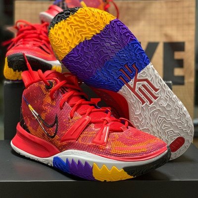 【正品】Nike Kyrie 7 PH EP 英雄主題 紅色 籃球 DC0589-600潮鞋