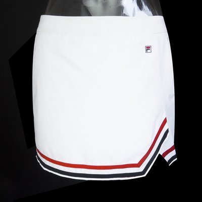 義大利運動品牌FILA斐樂高爾夫系列白色防水短褲裙 M號