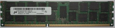 全新記憶體REG ECC 16GB DDR3-1866 2Rx4 鎂光PC3-14900R 16G美光伺服器DIMM